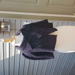 Ameenah Designs black wool cape